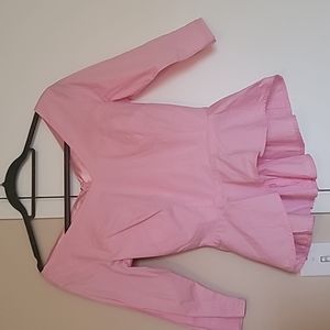 ABSOLUTELY PRECIOUS PINUP COUTURE PINK blouse size M
